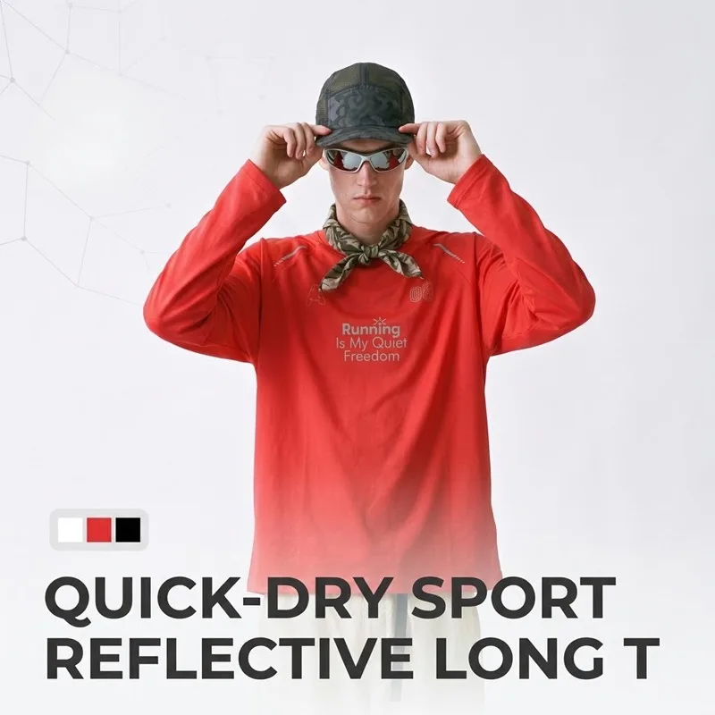 Hiking - Camiseta de corrida com detalhes refletivos
