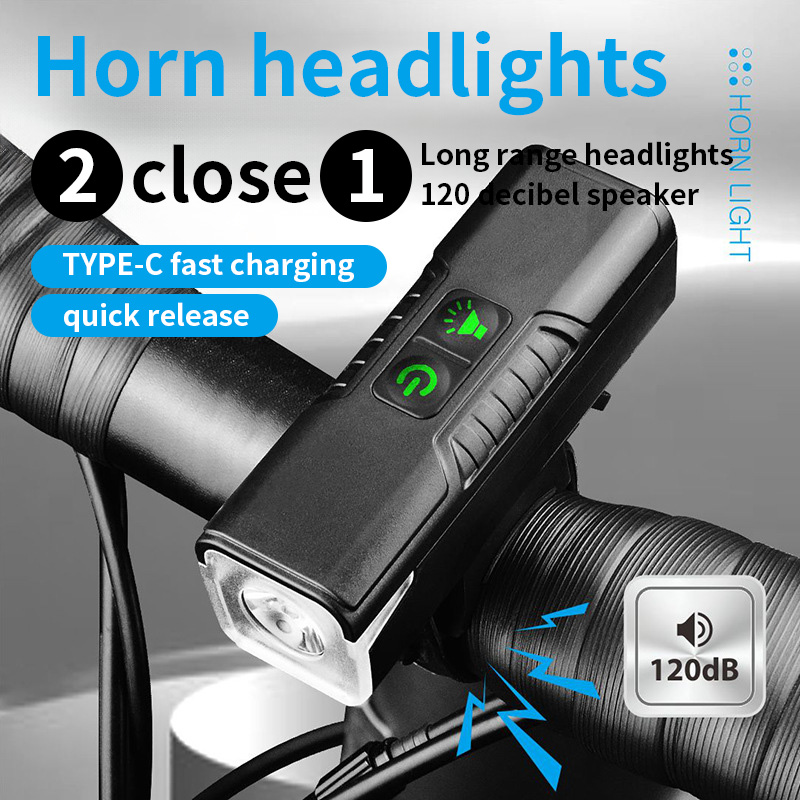 Rechargeable Bicycle Headlight 1000 Lumen - Luz frontal para bicicleta ESLNF, com