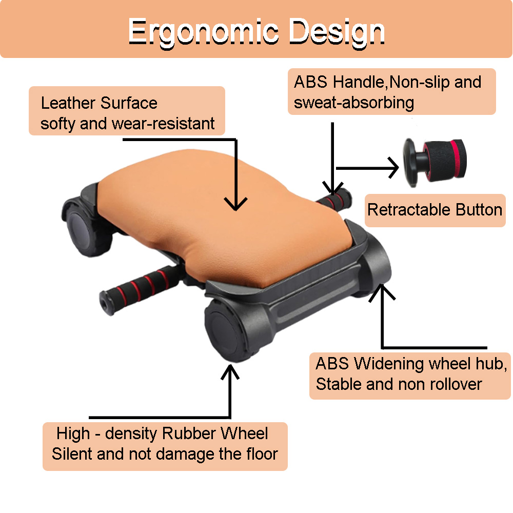 Rolo Abdominal, Treinador Abdo - Ab Roller Wheel With Elbow Support avaliação e preço
