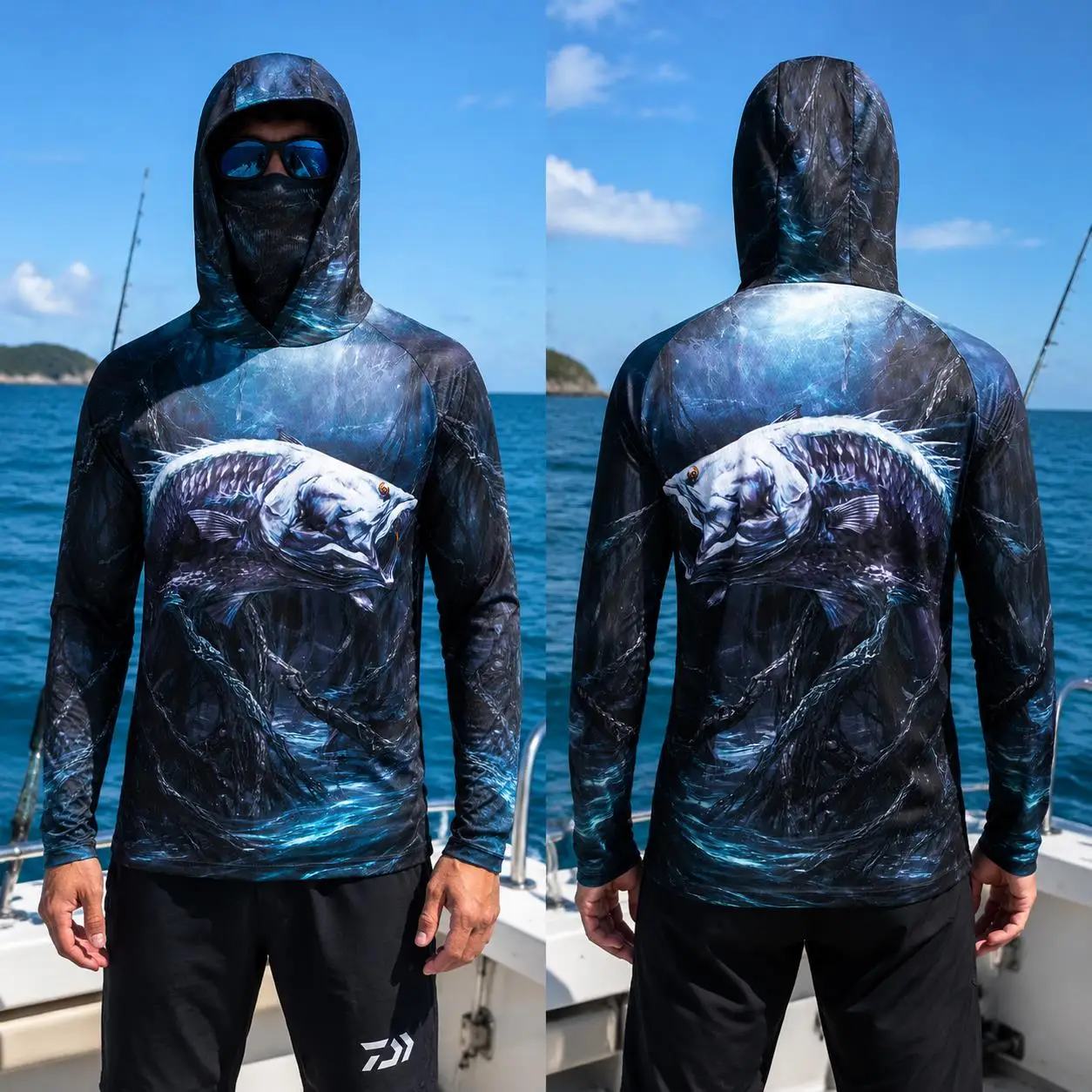 Camisa de pesca masculina com  - Fishing avaliação e preço