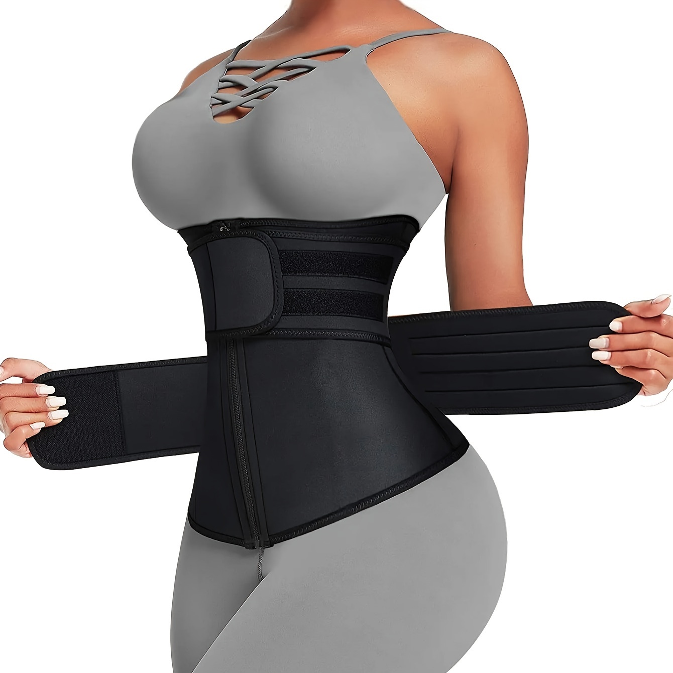 Cinta Modeladora Feminina com  - Sweat Waist Trainer Belt Neoprene avaliação e preço
