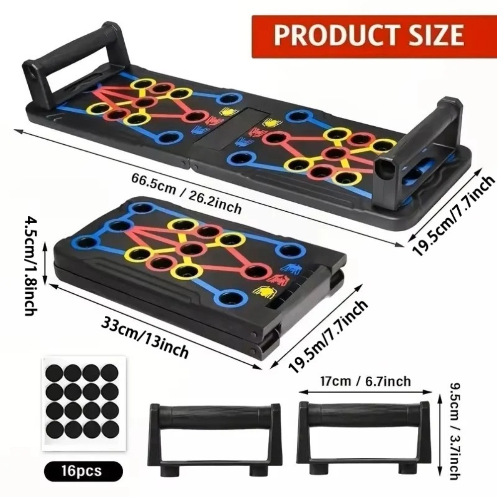 Conjunto de prancha push-up mu - Push Up Board Foldable Multi Function avaliação e preço